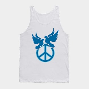 Doves of Peace on  pacific sign Tank Top